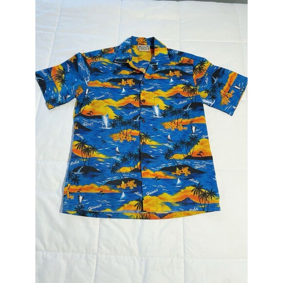 Boys E&K fashion hawaiian USA Size Medium short sleeve shirt - Picture 1 of 4
